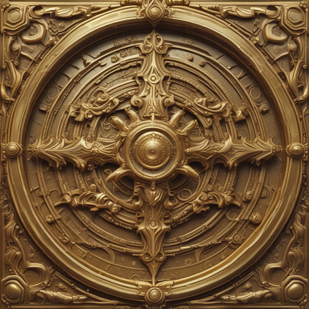Complex Square fantasy themed gold rank avatar